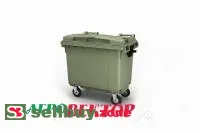 Баки для ТБО с крышкой на колесах 660 л